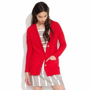 Madewell Favorite Cardigan in Brick Red